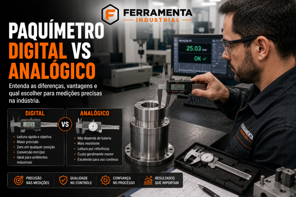 Paquimetro digital vs analogico